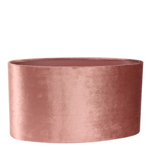 Lampshade 40 cm - Oval - Pink - Fabric