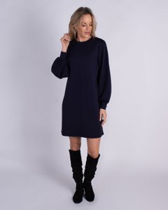 Cooper-Brigton in navy viscose over Damascus