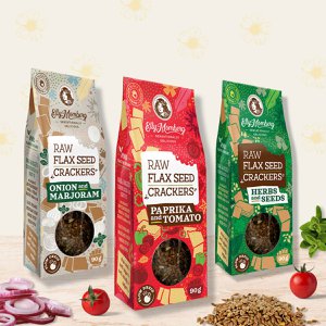 Keto Lijnzaadcrackers - Doos van 3 - Veganistisch, zonder toegevoegde suikers, lactose- en glutenvrij