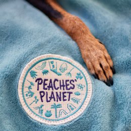 Peaches 'planet hyggelige øjeblikke kosede tæppe blå hav til hunde