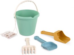 Outdoor Eco - Sand play set Junior, a games category product featuring a green bucket, shovels, and other sand play accessories.
