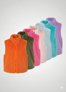 HS Faux Fur Women's Bodywarmer - In many Summer colors