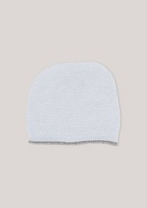 Gebreid babymutsje - delicaat blauw