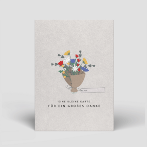 Postcard - Small card for a big thank you - No. 98