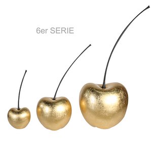 Kers "Celebration" goud, keramiek H.60cm