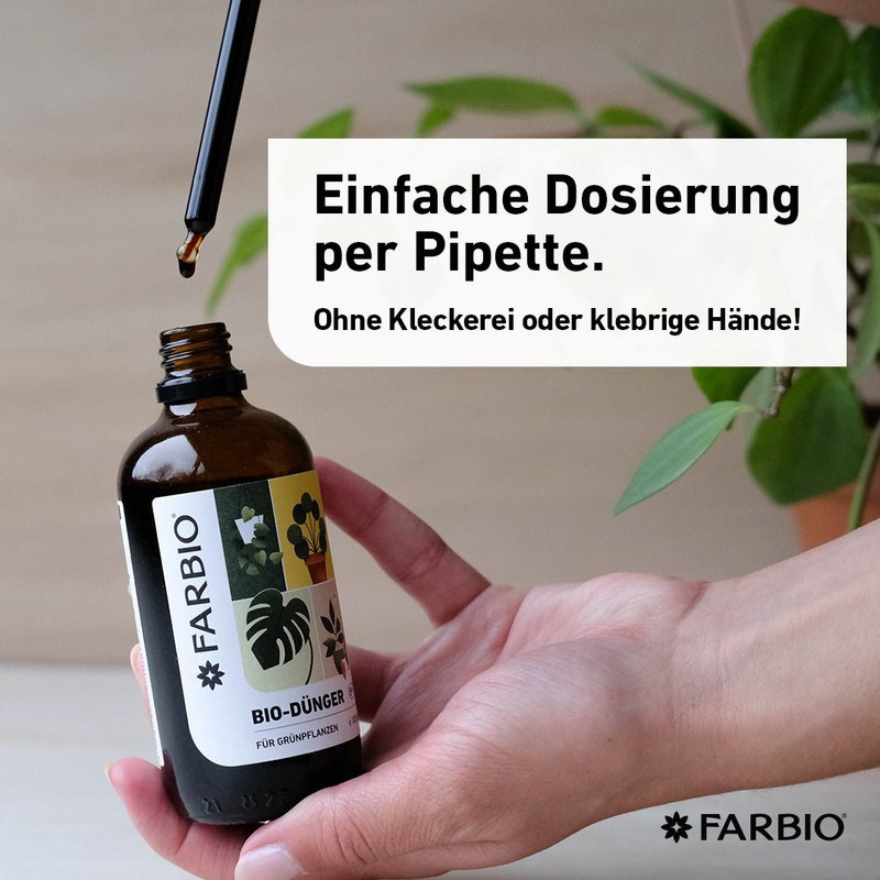FARBIO® organisk flydende gødning til grønne planter | Vigtige næringsstoffer til dine planter