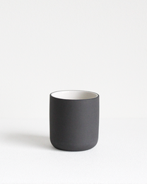 Dark gray espresso cup with a capacity of 60 ml.