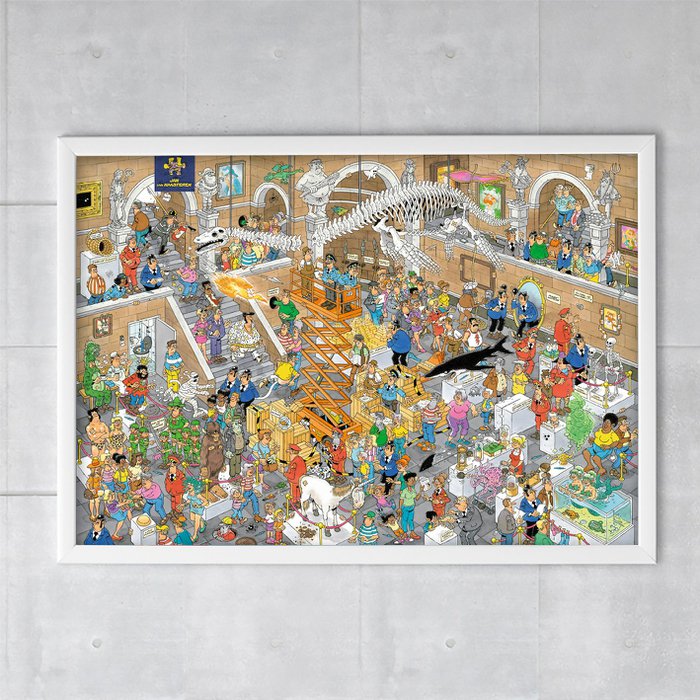 Poster 50x70 cm, Gallery of Curiosities, Jan van Haasteren Online