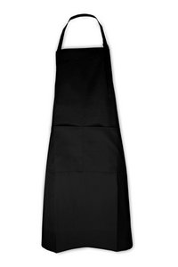 Apron, 65% polyster, 35% cotton, 210 gr/m², size 75 x 95 cm Black