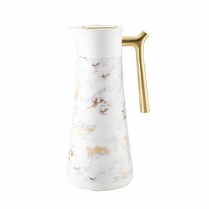 Marmor isothermische Kaffeemaschine mit goldenem Griff 1L