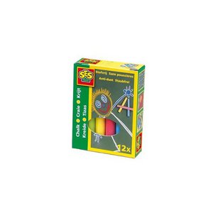 Ses blackboard chalk color Ø10mm pack of 12 pcs.