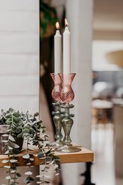Mary candlestick pink/green - Moonlight Copenhagen