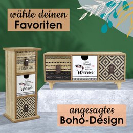 Moderne Teebeutel Aufbewahrung | aus Holz | im Boho Stil |
