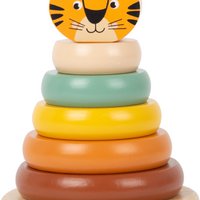 Stacking tower Tiger “Safari” | Motor skills toys | Wooden toys