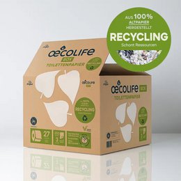 Toilettenpapier Box RECYCLING (2er Set)