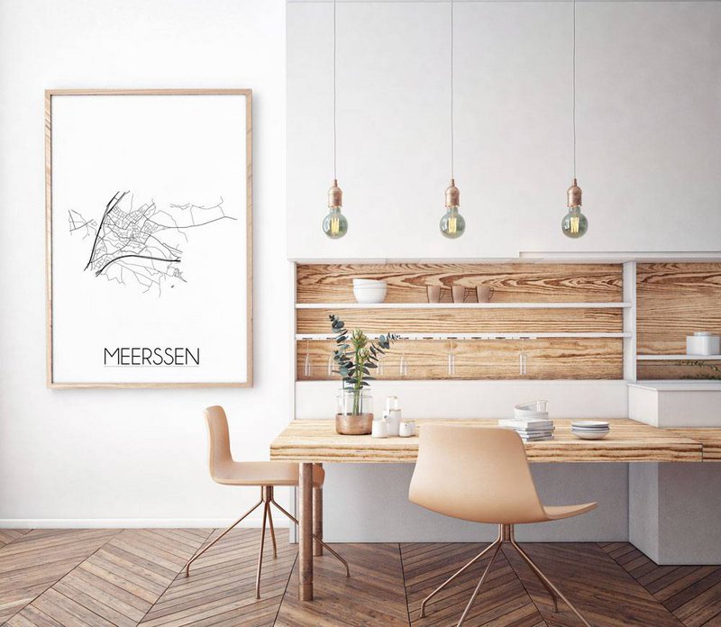 Meerssen Map poster