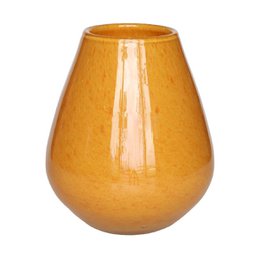 Tall, grey ceramic vase with a smooth, glossy finish.