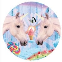 Sticker set Unicorns Gray