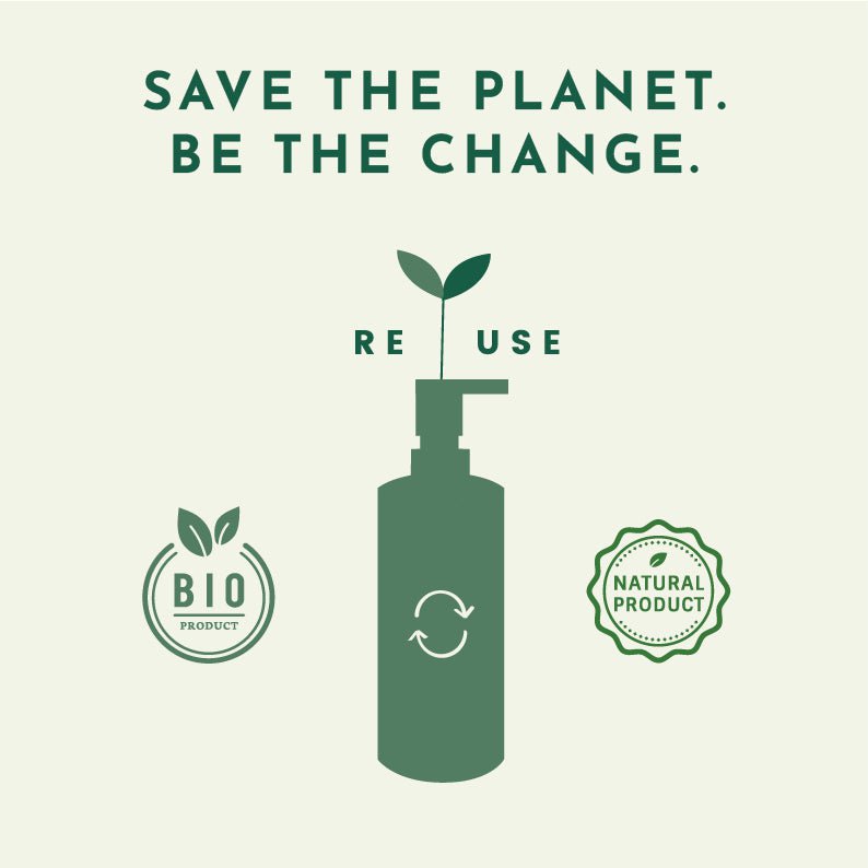 Biologische natuurlijke cosmetica shampoo en conditioner in poedervorm met glazen navulfles