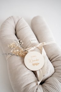 Bed snake bed border cream/beige CORD