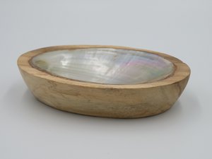 Dekoratives Tablett aus Mangoholz - Kupang Kayu