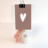 Gift bag candlestick - Heart old pink