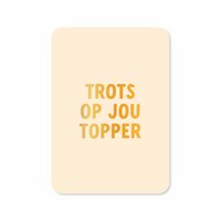 Karte „Proud of you“-Topper (mit Goldfolie)