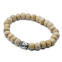 Nbang-05 - Fragrant Sandal Beads & Buddha Bangle