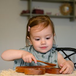 Handmade Cutlery - Kids Spoon 18 cm - Eco-friendly - Khaya wood
