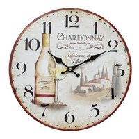 Wall clock - wine 28cm