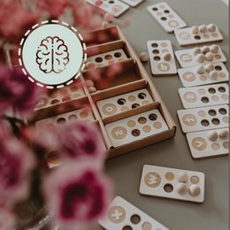 Braille et alphabet latin, jouet en bois, différentes langues