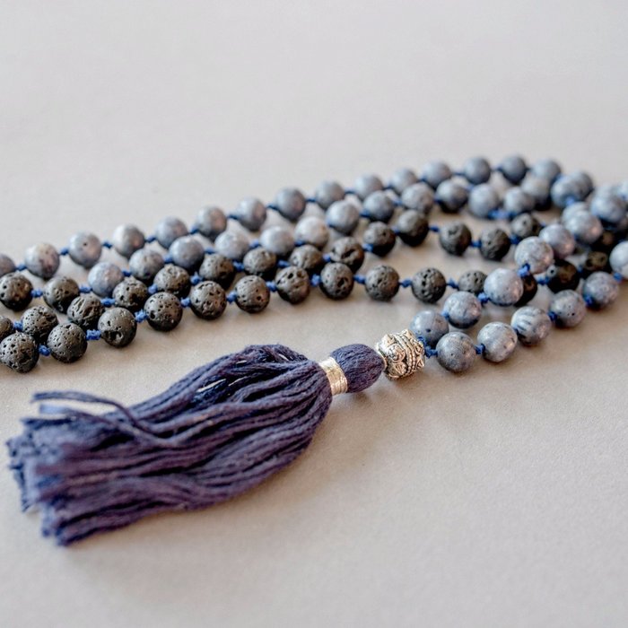 Deep Ocean Man Gemstone Mala