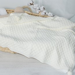 Blødt tæppe med pom "LILY" 70x90
