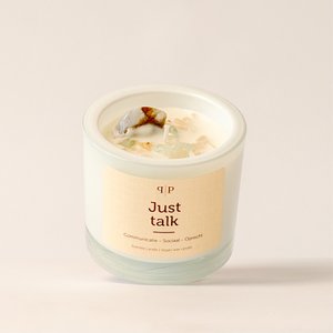 Gemstone scented candle: Just talk