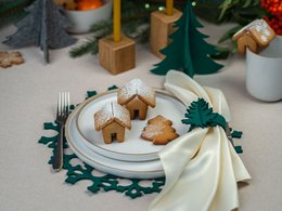 Kersttafelplacemat SNOWFLAKE