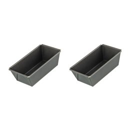 Set of 2 mini cake molds, 20 cm, made of durable steel, ideal for baking small cakes or desserts.