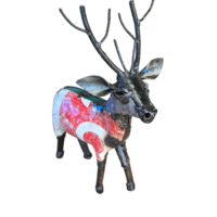 METAL COLOURFUL SMALL REINDEER