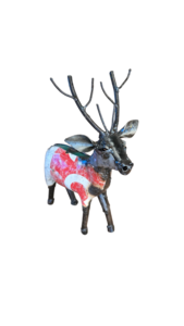 METAAL KLEURRIJK KLEIN RENDIER