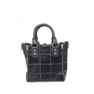 Jackie Sherpa handbag fur black