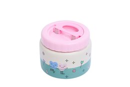 Insulated food jar with a playful, colorful design featuring a lion motif. Made of durable, BPA-free materials to keep food and drinks at the desired temperature.