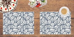 Abstract leaves pattern | Place mats made of premium vinyl 44 x 32 cm - 4 pieces