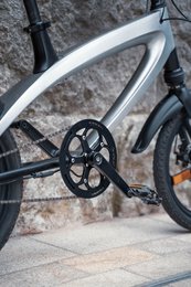 Cruzaa pedalstøttende Bluetooth elektrisk cykelpistol metalgrå