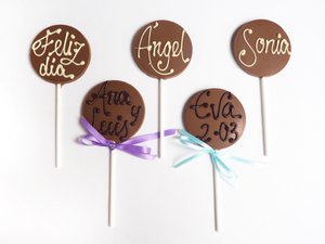 PIRULETA BIO Personalizada de Chocolate con Leche (caja de 16 unidades)