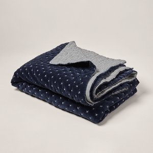 MALO quilted bedspread midnight blue