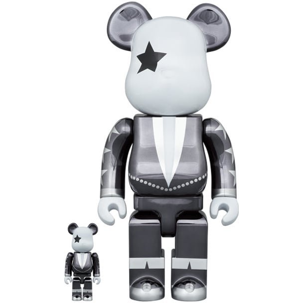 400% & 100% Bearbrick set - KISS Star Child (Chrome ed.) Online