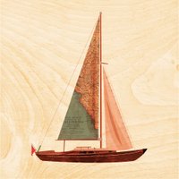 Poster 45T/7 inch wooden travel boat