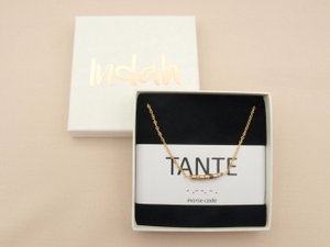 Morse code ketting, tante