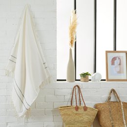 Sildebens-Fouta - Strand- og Hammam-håndklæde