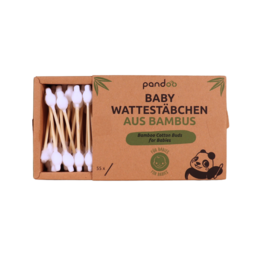Cotton buds for children and babies, with security head, made of natural materials.