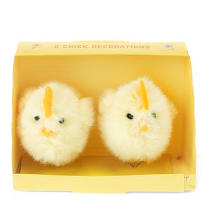 Fluffy paasdecoraties (set van 2) - Kuikens